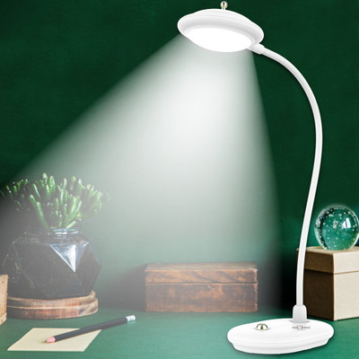 Pick Ur Needs Uniqe Style Lithium Battery Rechargeable LED Touch On/Off Uniqe Switch Touch Dimmer Table Lamp Study Lamp(14 cm, White)