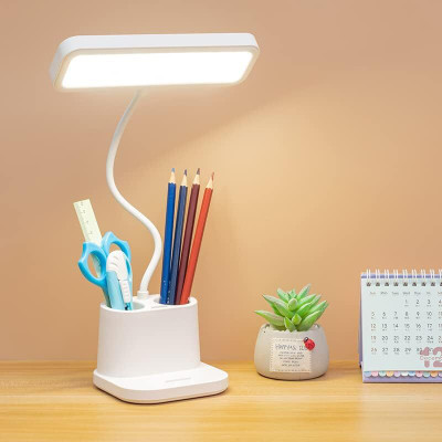 iDOLESHOP 3 Color Changing Led Light Study Lamp for Students Study Lamp(36 cm, White)