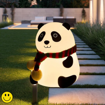 SACRO Rechargeable Silicone Panda Night Light, 7 Color Changing Lamp for BedroomW269 Night Lamp(13.2 cm, Multicolor)
