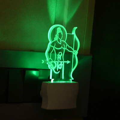 AFAST Colour Changing Ram Lalla Led Lamp Light/ Night Lamp-A2 Night Lamp(11 cm, Blue, Green, Red)