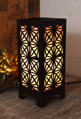 Mohit Enterprises Handcrafted Elegance Perfect for Ambiance in Any Room 1 Table Lamp(25.5 cm, Brown)