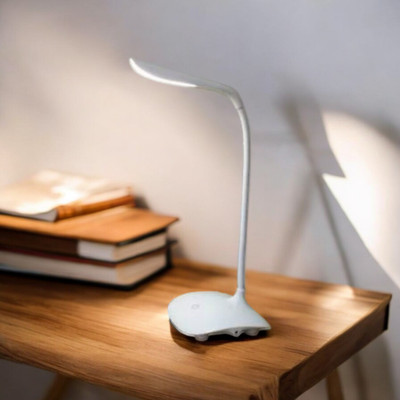 REXBURG USB LED Desk Lamp Table-45 Study Lamp(10 cm, White)