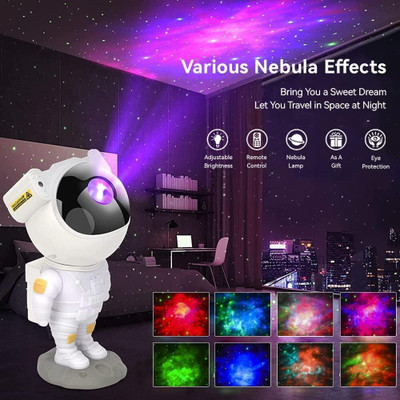 Abarro projecter_galaxy02 Night Lamp(10 cm, White)