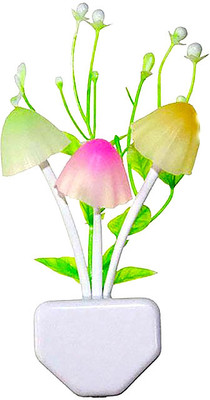 SPERO LED Mushroom Night Light Automatic On/Off Sensor Lights Cute Lamp Night Lamp(5 cm, Multicolor)