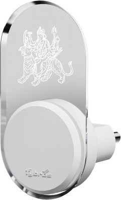 Fybros LED 0.5W| 2-Pin Plug| 5 Light Color Changing |Shine Night Lamp AMBE MATA Ji Night Lamp(10 cm, White)