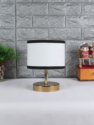 Devansh Metal table lamp with Multicolor cotton Shade Night Lamp(30 cm, Multicolor)