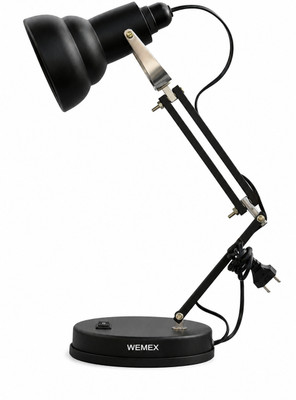 Wemex Reading & Studying Table Lamp(52 cm, Black)
