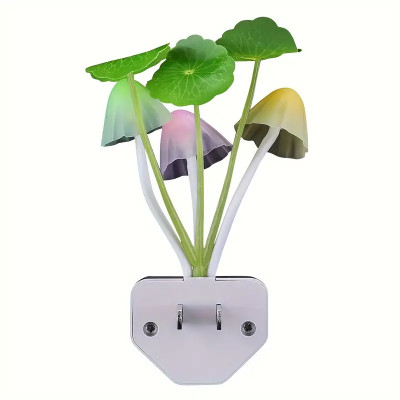 Dwiza Enterprise Energy Saving Colour Changing Automatic Sensor Mushroom Shaped Night Lamp(10 cm, Multicolor)