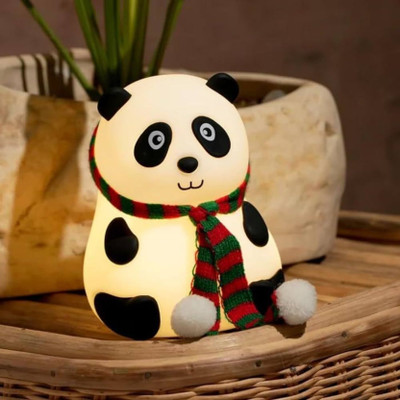 MARSELITE Panda Silicon USB Rechargeable Night Light Lamp with Gesture Control Sensor Night Lamp(13.6 cm, Multicolor)