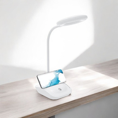 HASRU Table Lamp for studying_27 Table Lamp(12 cm, White)
