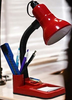 ZESTRUM HomeDecorTableLampHTL-TL054 Table Lamp(22 cm, Red)