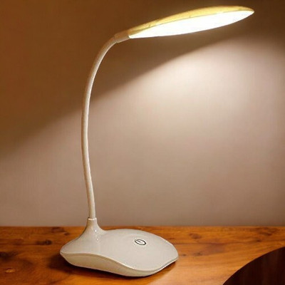 AKR Powerful Rechargeable Emergency Table Lamp (White)_272 Study Lamp(30 cm, White)