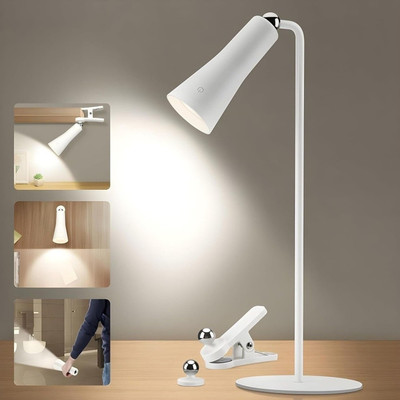 Greeva 4 in 1 Desk Light with Stand and USB Charging 3 Brightness Touch Sensor Magnetic Night Lamp(37 cm, White)