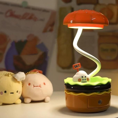 SILLY KIDS TOYS AND MORE Table Lamp-Burger Small Night Light with Pencil Sharpener for Study Room/Office Study Lamp Offers & Cashback