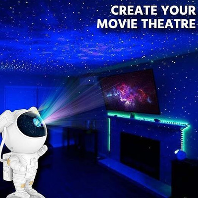 UNZAG Robot Nebula Star Lamp For Baby Or Adult Bedrooms, Birthday Room Decoration Night Lamp(22.5 cm, White)