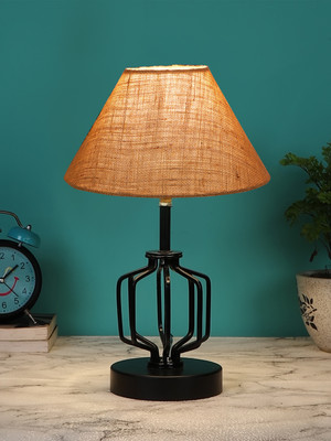 Devansh Beige Jute Table Lamp With Iron Base Table Lamp(37.4 cm, Beige)