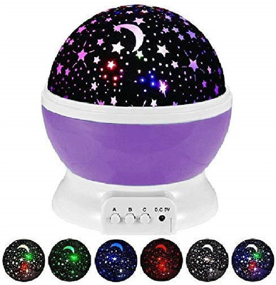 FIVANIO star Master Projection Lamp 360 degree rotational LED colored night light Night Lamp(14.5 cm, Multicolor)