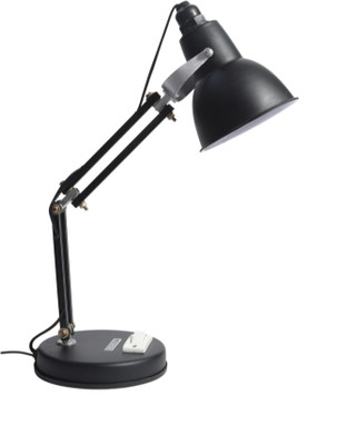 GeTrex Study Lamp for Students with Metal Body (Tairy Round) (Red) Study Lamp Table Lamp(9 cm, Black)