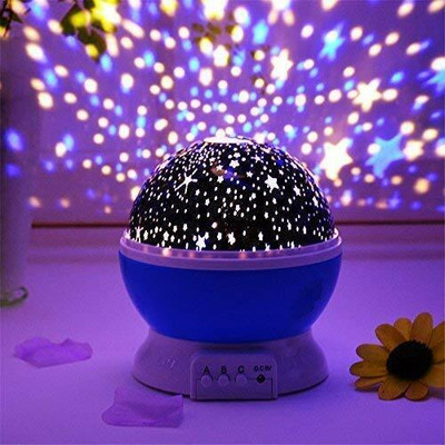 EBOFAB Round Star Master Light Projector LED Night lamp and Rotating Night Lamp(14 cm, Multicolor)