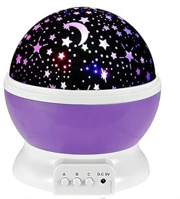 KRITAM Rotating Star Master Galaxy Night Projector Lamp with Colorful LED Lights Table Lamp(15 cm, Multicolor)
