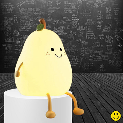 FRONY Guava USB Rechargeable Night Light Tap Control Squishy Silicone Gift ForKidsA25 Night Lamp(13.2 cm, Multicolor)