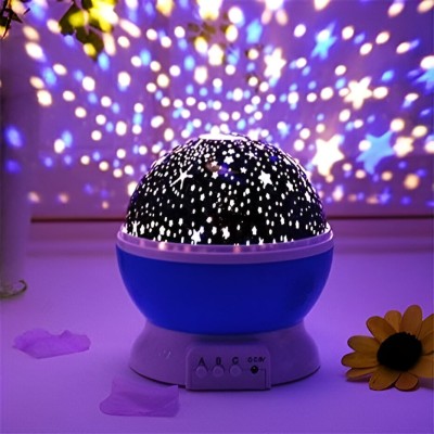 Great Brain Star Master Projector with USB Wire Colorful LED Star Master Sky Night Projector Night Lamp(14.5 cm, Assorted Color)