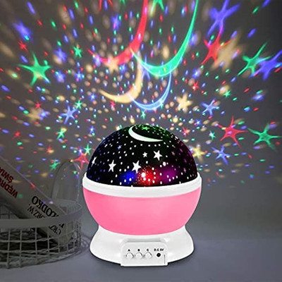 Attilio Night Lamp, Sky Star Master, with Colors and 360 Degree Star Projection Night Lamp(14.7 cm, Multicolor)