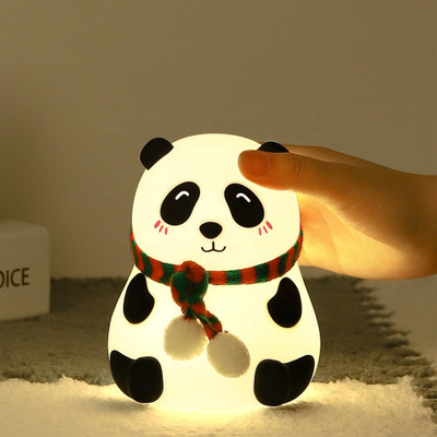 ambdded Panda Glow Light Night Lamp(13.2 cm, White)