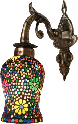 Weldecor Antiqua Brasso Polka Flower Star Night Lamp(30 cm, Multicolor)