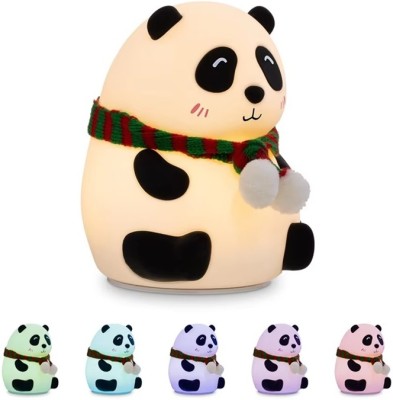 Nexuss Panda Lamp Panda Light Night Lamp for Bedroom, Panda Night Lamp, Birthday Gifts, Night Lamp(13 cm, Multicolor)