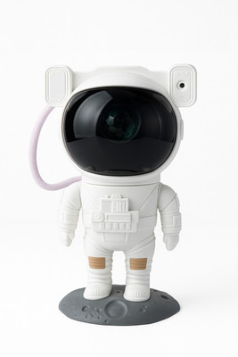 AstroGlow Astronaut Galaxy Night Light Projector with Starry Sky Effect for Bedroom Night Lamp(23.3 cm, White)