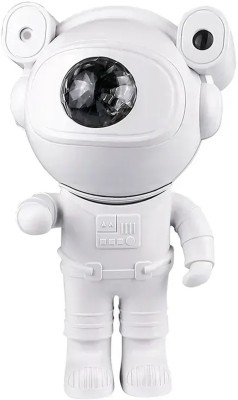 WRADER Galaxy Lamp with Speaker Multicolor Nebula Astronaut Starry Lamp for Kids Space Night Lamp(17 cm, White)