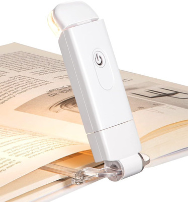 MJKD Book Light Rechargeable, Amber Reading Lights for Books in Beda Study Lamp(10 cm, Multicolors)