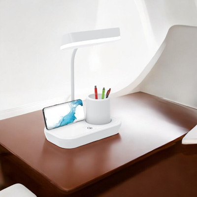 HASRU Table Lamp for studying_100 Table Lamp(12 cm, White)