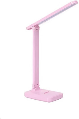 AKR Powerful Rechargeable Foldable LED Desk Lamp With 3 Level Colour Temperature Study Lamp(28 cm, Pink)