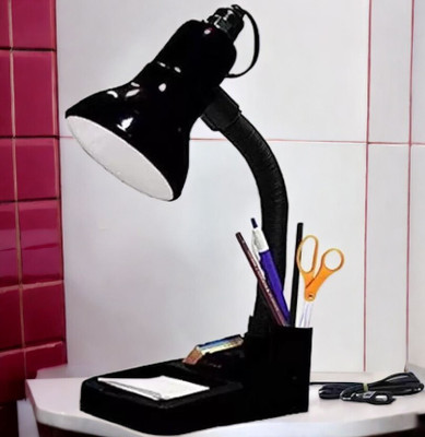 ZESTRUM HomeDecorTableLampHTL-TL096 Table Lamp(22 cm, Black)