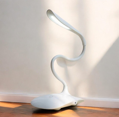 BHAJANLAL GREENERY white angular table lamp15_L3202 Study Lamp(31 cm, White)