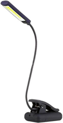 vedvit Adjustable Reading Lamp Flexible Arm Lightweight Eye-Care Night Reading Clip Study Lamp(15 cm, Black)