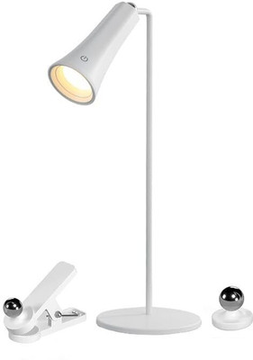 PalD 4 in 1 Desk Light with Stand and USB Charging Touch Sensor 3 Brightness Magnetic Night Lamp(37 cm, White)
