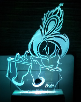 AJANTA KRISHNA CODE : 2100 3d Night Lamp(2 cm, Multicolor)