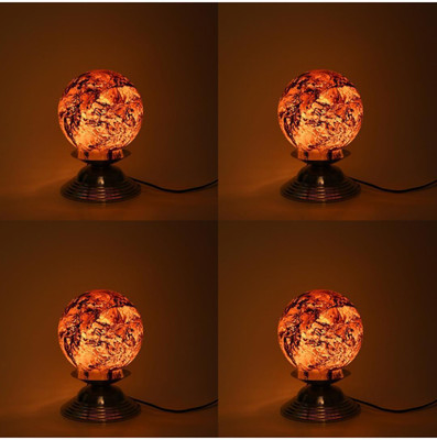 Somil Decorative Home LED Compatible Stylish Design Table Lamp/ Night Lamp Table Lamp(21.5 cm, Brown, Gold)