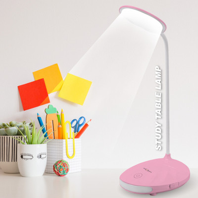 Make Ur Wish Rechargeable Foldable Study Desk Table Lamp Touch Control With Lithium Battery Study Lamp(11 cm, Pink)
