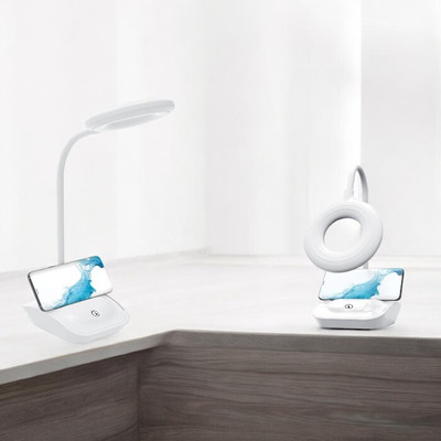 HASRU Table Lamp for studying_TL12 Table Lamp(31 cm, White)