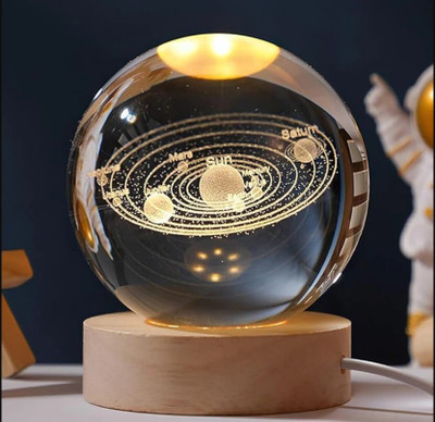 Fitaza 3053D GALAXY CRYSTAL BALL NIGHT -47 H205 Night Lamp(21 cm, Multicolor)
