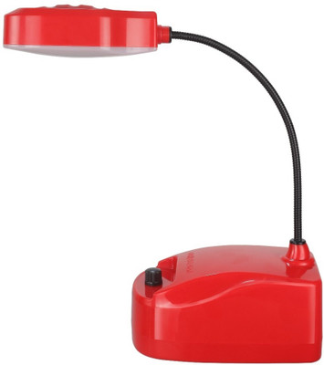 GLOBEAM 5700 Study Table Lamp with Adjustable Body Study Lamp(12 cm, Red)