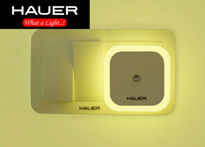 Hauer GLOW-MATE Smart LED Premium Night Light Auto Dimming With Auto ON/OFF Sensor LED Night Lamp(6 cm, WARM WHITE)