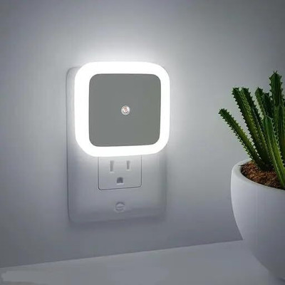 GRAVIN Night Lamp Sensor Light for Bedroom Bed Side Home|Smart Automatic Onoff Dim Night Lamp(9 cm, White)