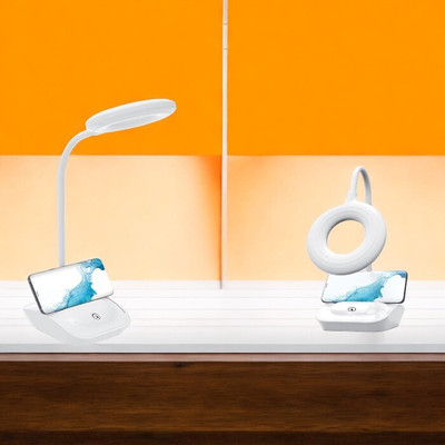 HASRU Table Lamp for studying_TL13 Table Lamp(31 cm, White)