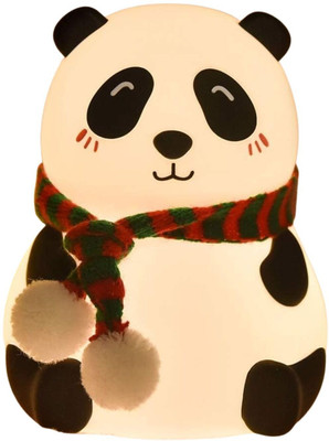 MM toys Panda Night Light Rechargeable Silicone 7-Color LED Changing Lamp for Kids | Night Lamp(10 cm, Multicolor)