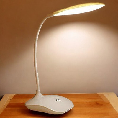 AKR Powerful Rechargeable Emergency Table Lamp (White)_233 Study Lamp(30 cm, White)